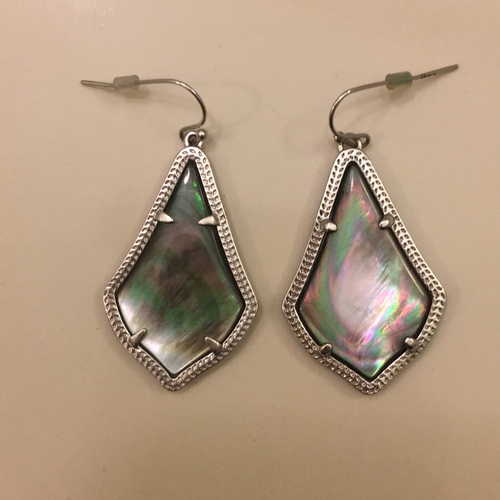 Kendra Scott Alex Earrings in Black Pearl